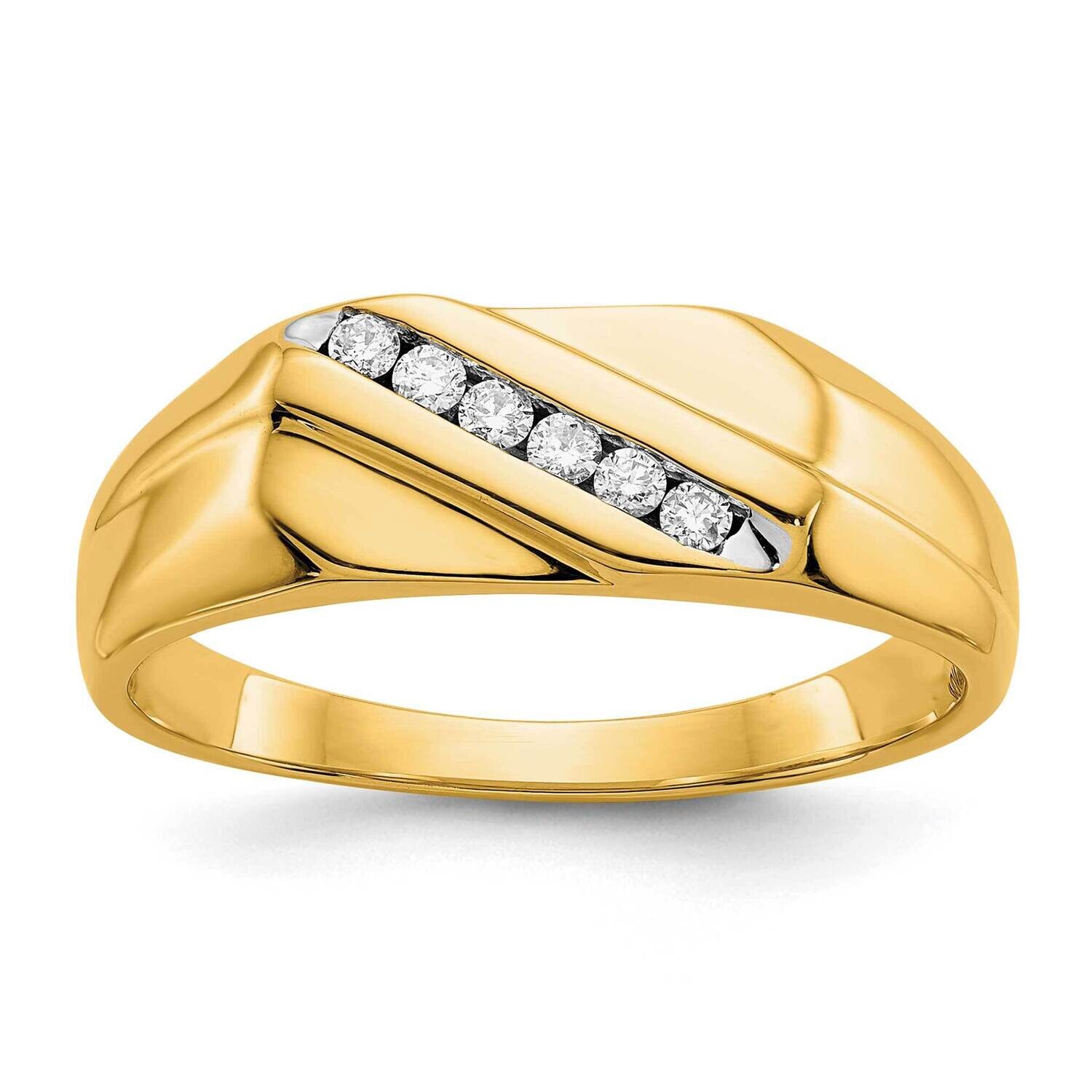Diamond Mens Ring 10k Gold RM5816-013-1YA