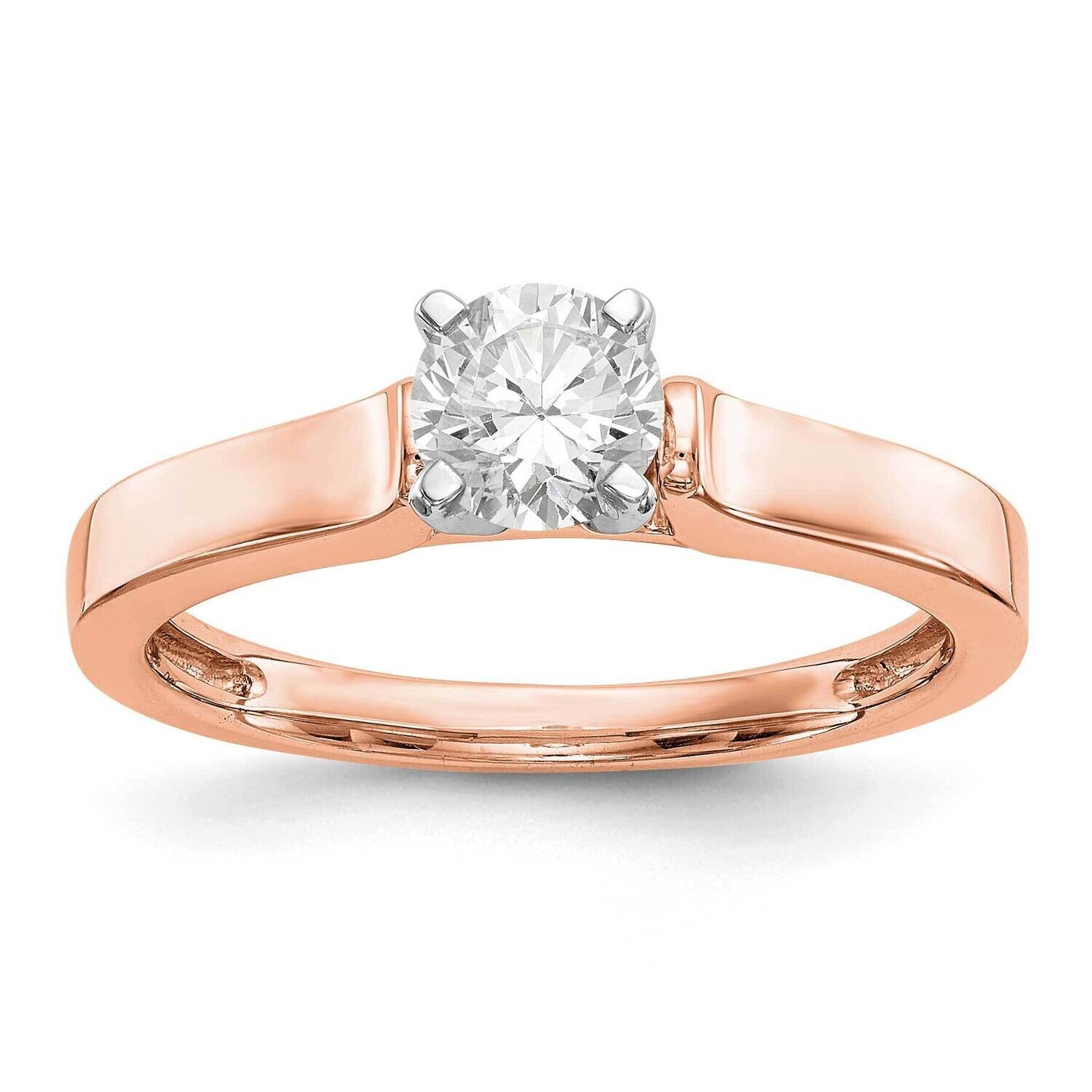 Peg Set 3.00mm Wide Solitaire Engagement Ring Mounting 14k Rose Gold RM1971E-3.0WIDE-CRAA, MPN: RM1…