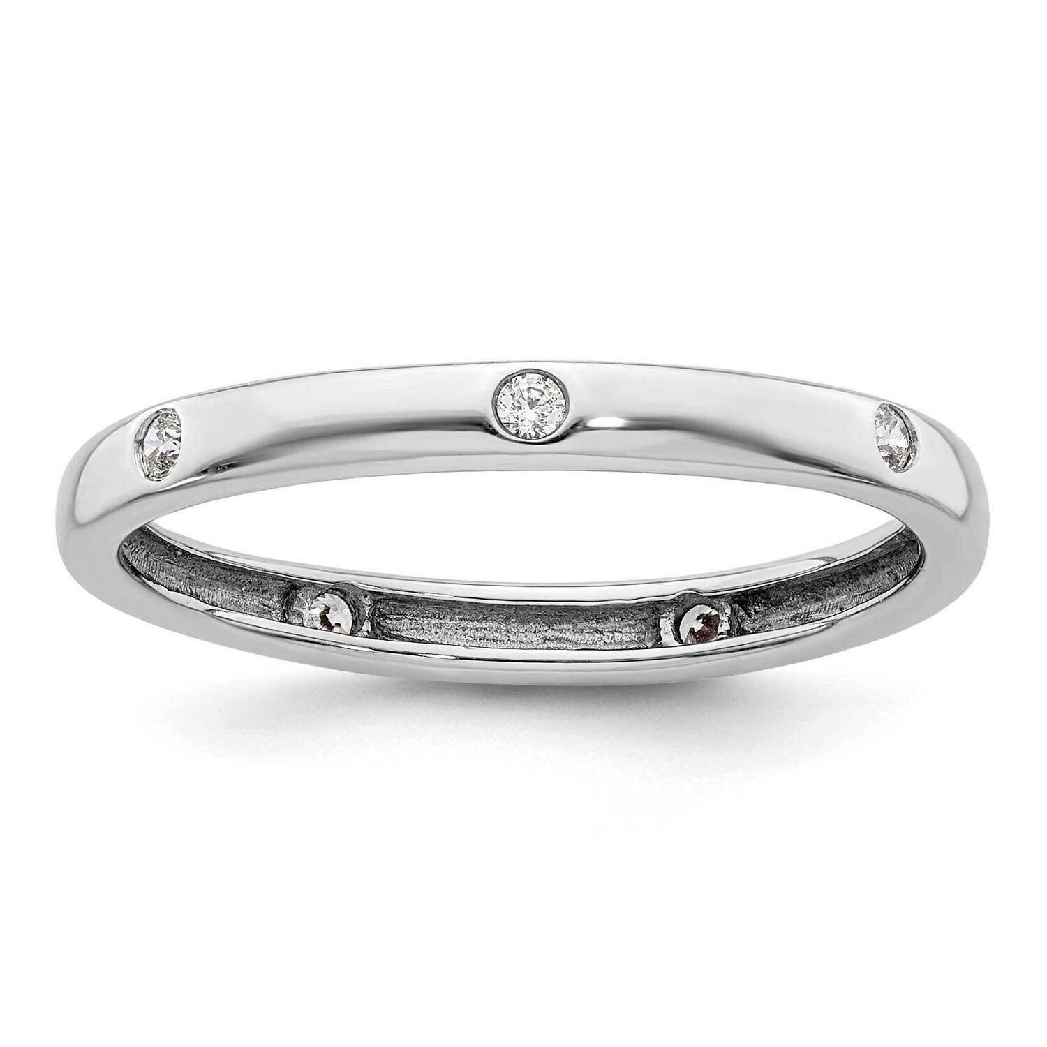 Polished Size 8 Channel-Set 1 Carat Diamond Complete Eternity Band 14k White Gold ET0009-100-8W4, M…