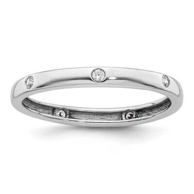 Polished Size 8 Channel-Set 1 Carat Diamond Complete Eternity Band 14k White Gold ET0009-100-8W4, M…