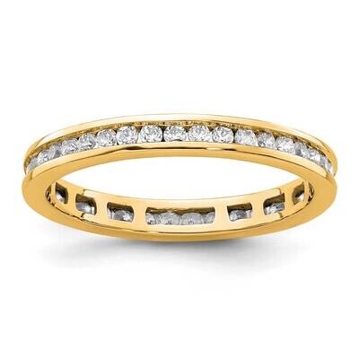 Channel-Set 1/2 Carat Diamond Complete Eternity Band 14k Polished Gold ET0009-050-6Y4, MPN: ET0009-…