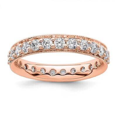 Polished Vintage 1 Carat Diamond Complete Eternity Band 14k Rose Gold ET0002-100-5R4, MPN: ET0002-1…
