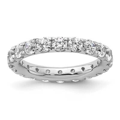 Polished U-Shared Prong 2 Carat Diamond Complete Eternity Band 14k White Gold ET0005-200-5W4, MPN: …