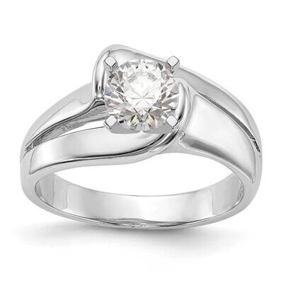 Peg Set Solitaire Engagement Ring Mounting 14k White Gold RM2029E-CWAA, MPN: RM2029E-CWAA,