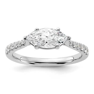 Diamond East West Semi-Mount Eng. Ring 14k White Gold RM7878E-100-WAA, MPN: RM7878E-100-WAA,