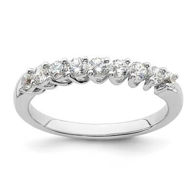 Diamond Si1/Si2 G H I 9-Stone Band 14k White Gold RM8640-050-WAA, MPN: RM8640-050-WAA, 883957866246