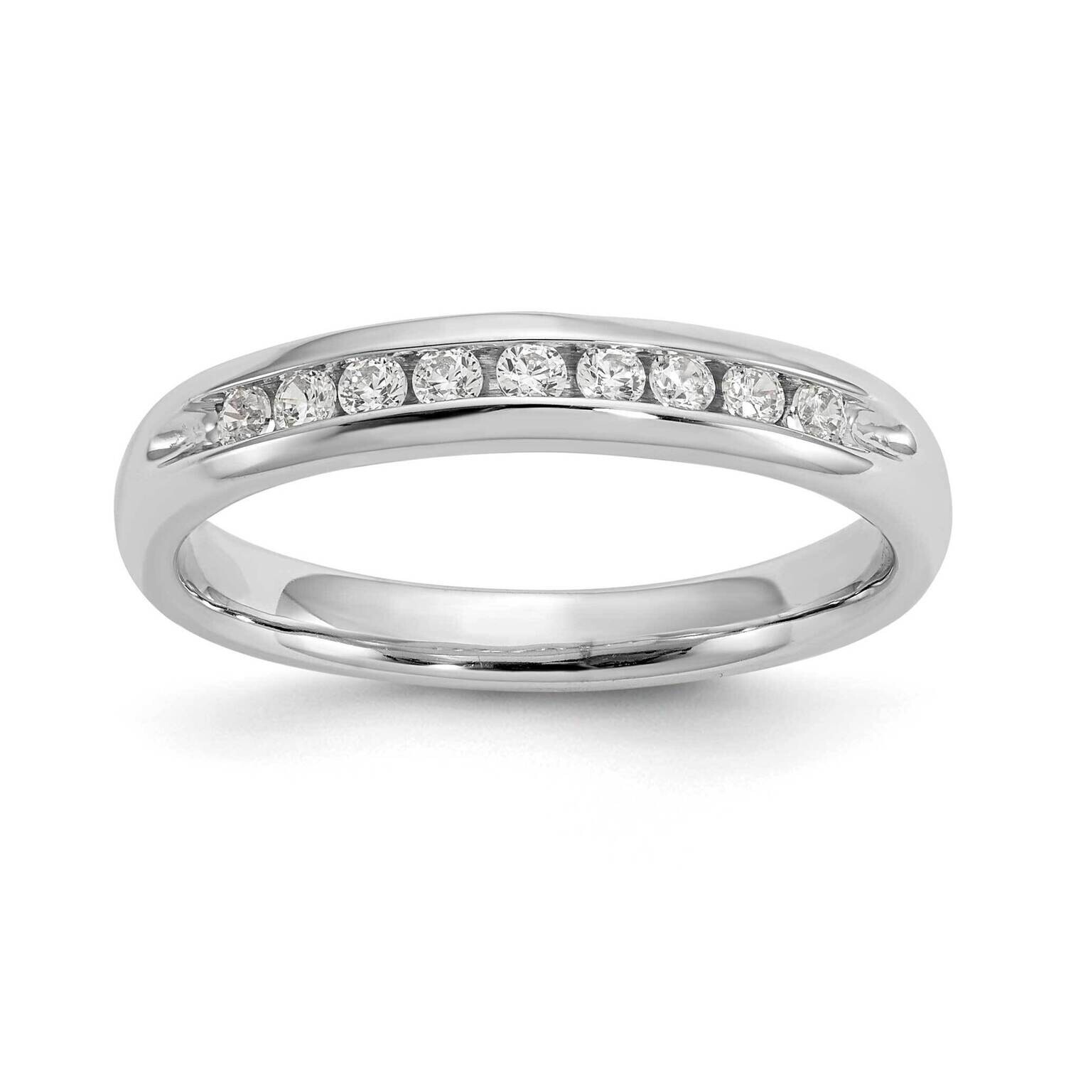 9-Stone Holds 9-1.7mm Round Channel Band Ring Mounting 14k White Gold RM3313B-020-WAA, MPN: RM3313B…