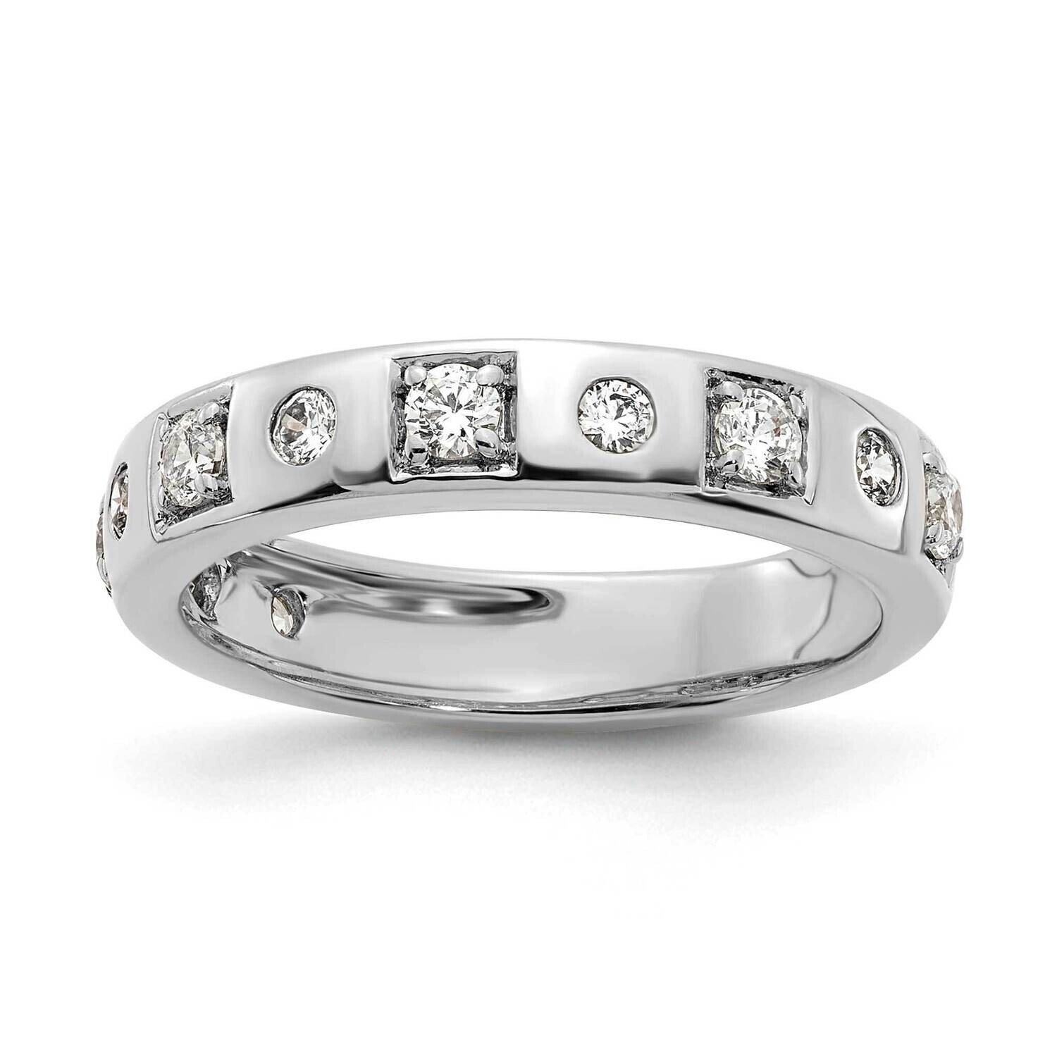True Origin White Gold 1/2 Carat Diamond Vs/Si D E F Fancy Band RM8599-050-WAA, MPN: RM8599-050-WAA,