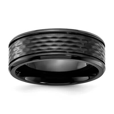 Chisel Black Zirconium Polished 8mm Band ZCR117 by Chisel, MPN: ZCR117, 883957760445