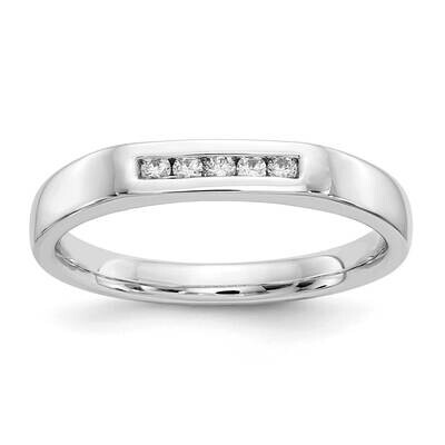 5-Stone Holds 5-1.6mm Round Closed Channel Band Ring Mounting 14k White Gold RM3278B-009-WAA, MPN: …