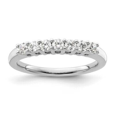 7-Stone Shared Prong Holds 7-2.5mm Round Diamond Band Ring Mounting 14k White Gold RM3186B-045-WAA,…