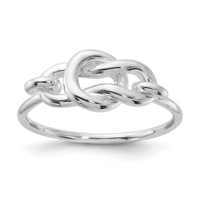 Fancy Knot Ring Sterling Silver Polished QR7523, MPN: QR7523,