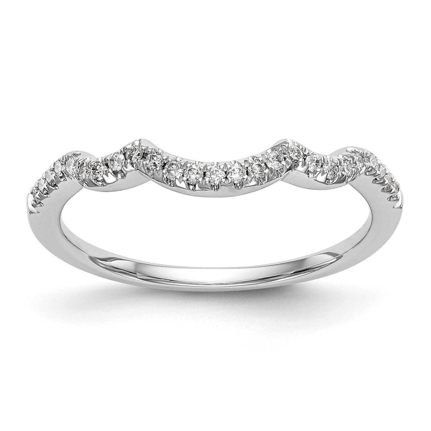 Contoured Wedding Band Ring Mounting 14k White Gold RM3057B-013-CWAA, MPN: RM3057B-013-CWAA,