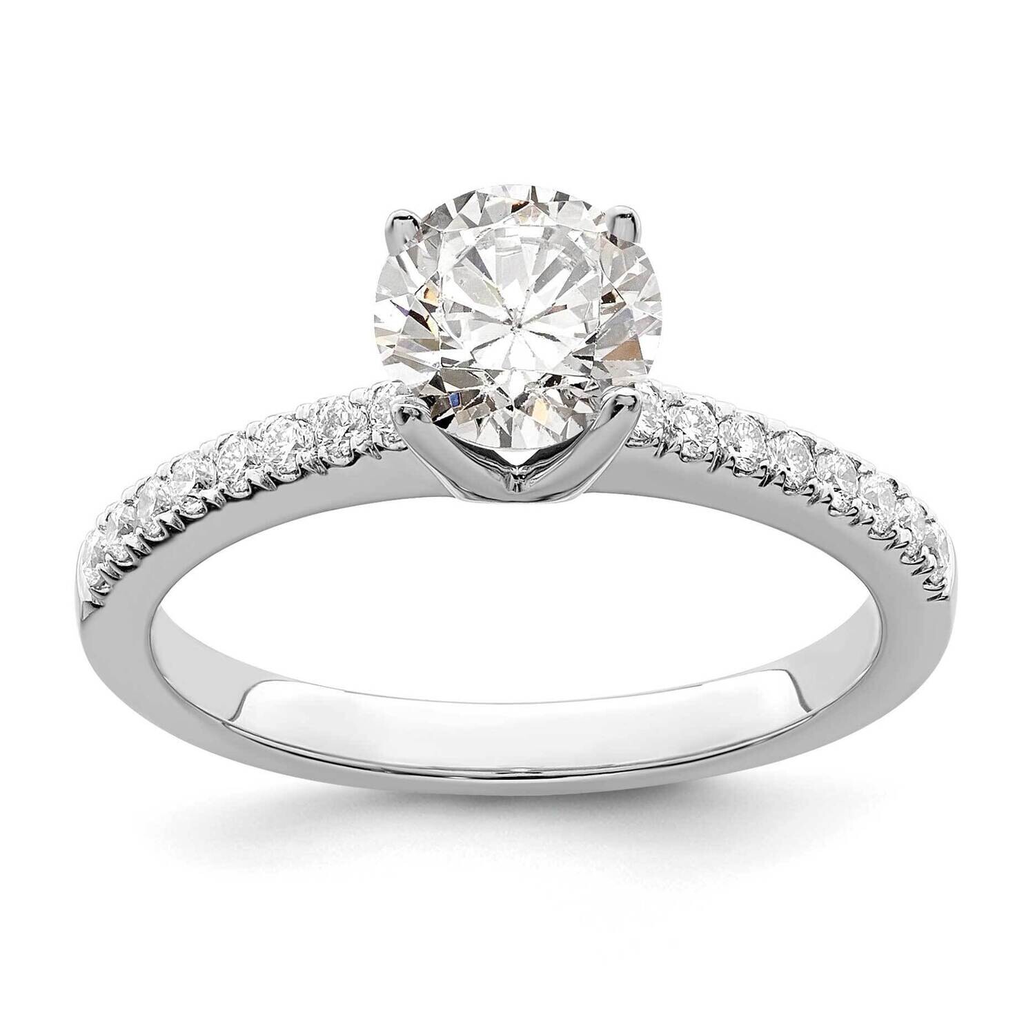 Diamond Si1/Si2 G H I Complete Engagement Ring 14k White Gold RM2593E-050-WAA, MPN: RM2593E-050-WAA…