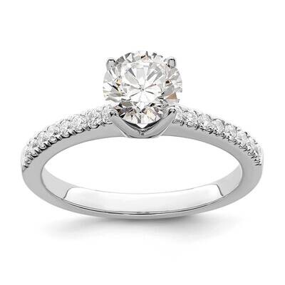 Diamond Si1/Si2 G H I Complete Engagement Ring 14k White Gold RM2593E-050-WAA, MPN: RM2593E-050-WAA…