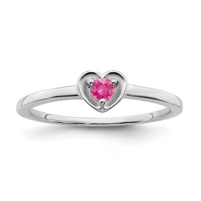 Pink Tourmaline Heart Ring 14k White Gold RM7397-PT-W, MPN: RM7397-PT-W, 196904099858