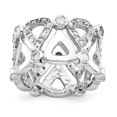 CZ Band Sterling Silver JRS2869, MPN: JRS2869,