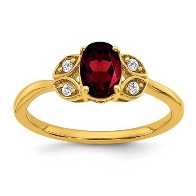 Garnet Diamond Ring 14k Gold RM5760-GA-006-YA, MPN: RM5760-GA-006-YA, 886774539270
