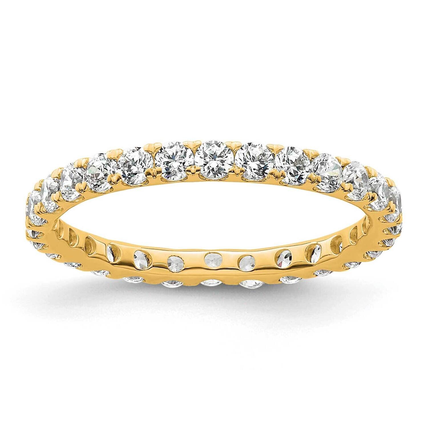 U-Shared Prong 1 Carat Diamond Complete Eternity Band 14k Polished Gold ET0005-100-5Y4, MPN: ET0005…