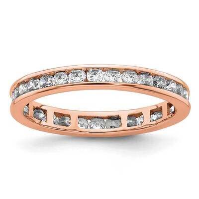 Polished Channel-Set 1 Carat Diamond Complete Eternity Band 14k Rose Gold ET0009-100-9R4, MPN: ET00…