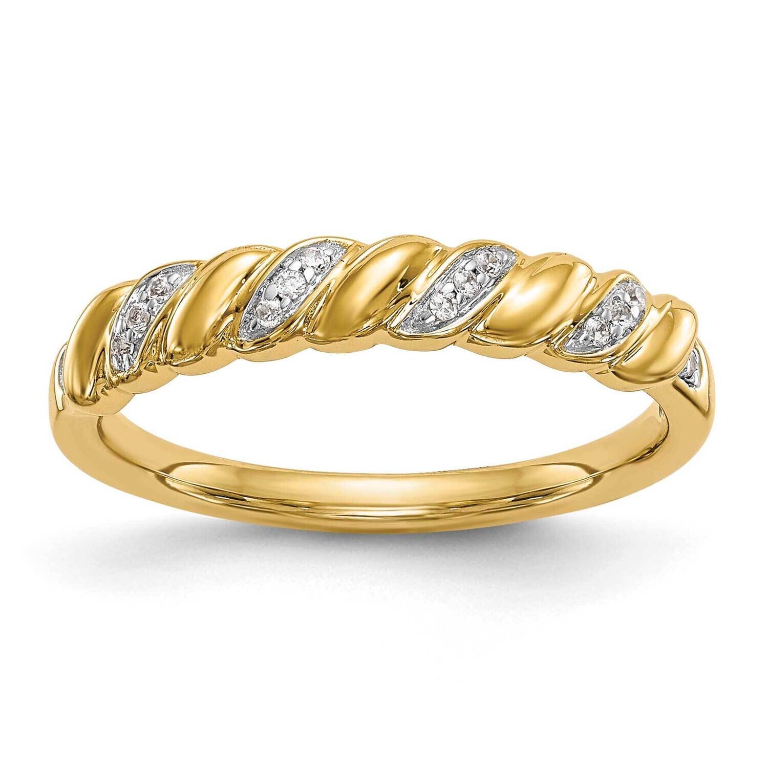 Twist Wedding Band Ring Mounting 14k Gold RM2568B-056-CYAA, MPN: RM2568B-056-CYAA,