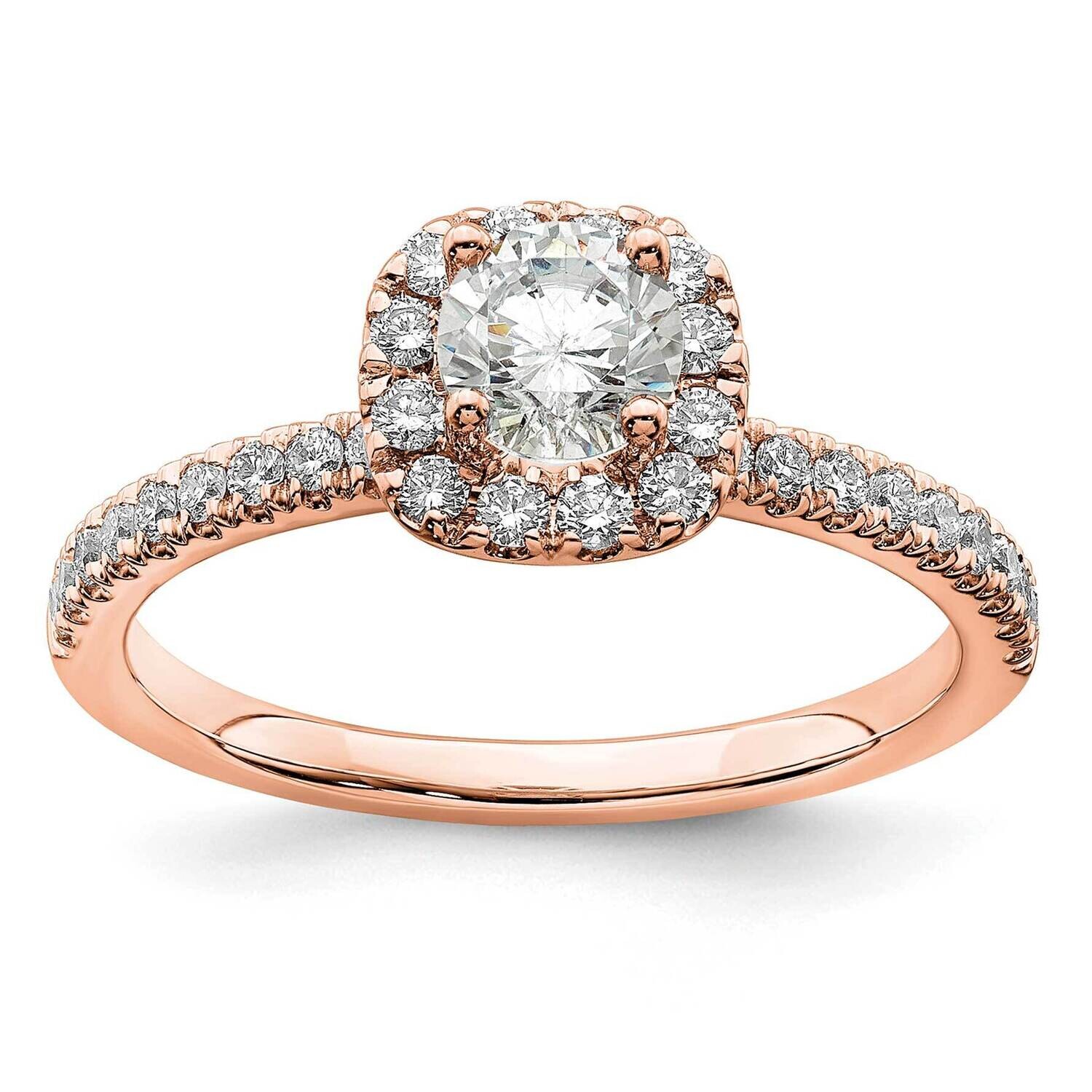 Eternal Promise Diamond Halo Complete Ring 14k Rose Gold RM6633E-035-RAA, MPN: RM6633E-035-RAA, 883…