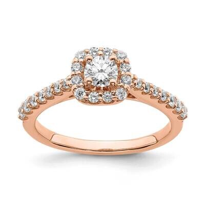 Diamond Complete Engagement Ring 14k Rose Gold RM6429E-030-RAA, MPN: RM6429E-030-RAA, 883957321318