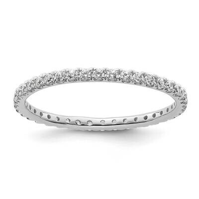Polished U-Shared Prong 1/2 Carat Diamond Complete Eternity Band 14k White Gold ET0005-050-8W4, MPN…