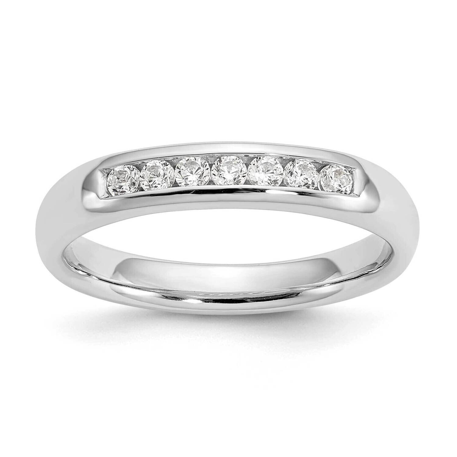 7-Stone Holds 7-1.9mm Round Channel Band Ring Mounting 14k White Gold RM3303B-020-WAA