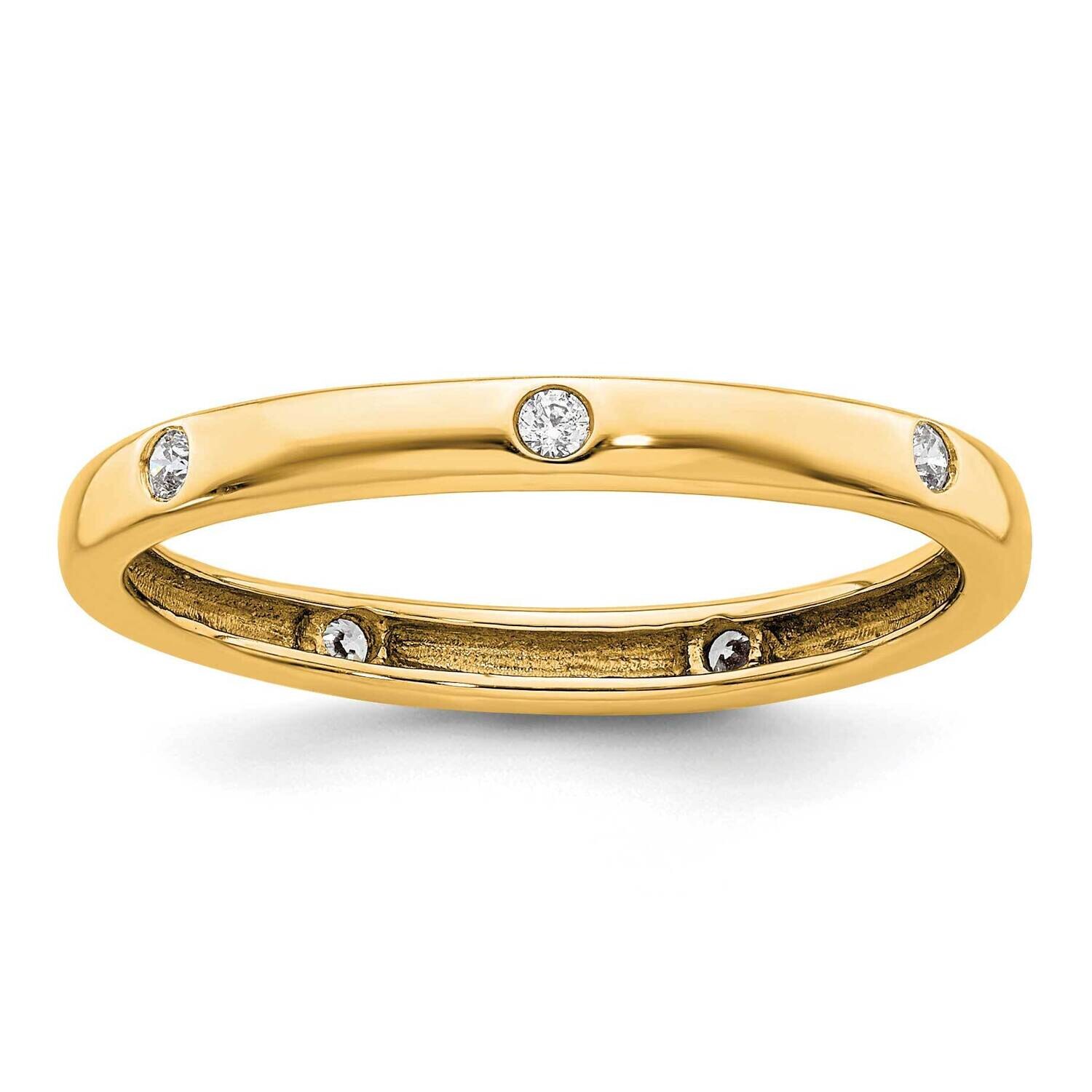 Size 8 Channel-Set 1 Carat Diamond Complete Eternity Band 14k Polished Gold ET0009-100-8Y4, MPN: ET…