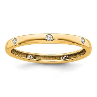 Size 8 Channel-Set 1 Carat Diamond Complete Eternity Band 14k Polished Gold ET0009-100-8Y4, MPN: ET…
