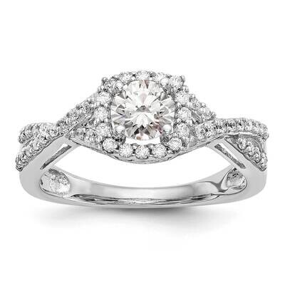 Diamond Complete Halo Engagement Ring 14k White Gold RM2257E-050-WAA, MPN: RM2257E-050-WAA, 8839573…