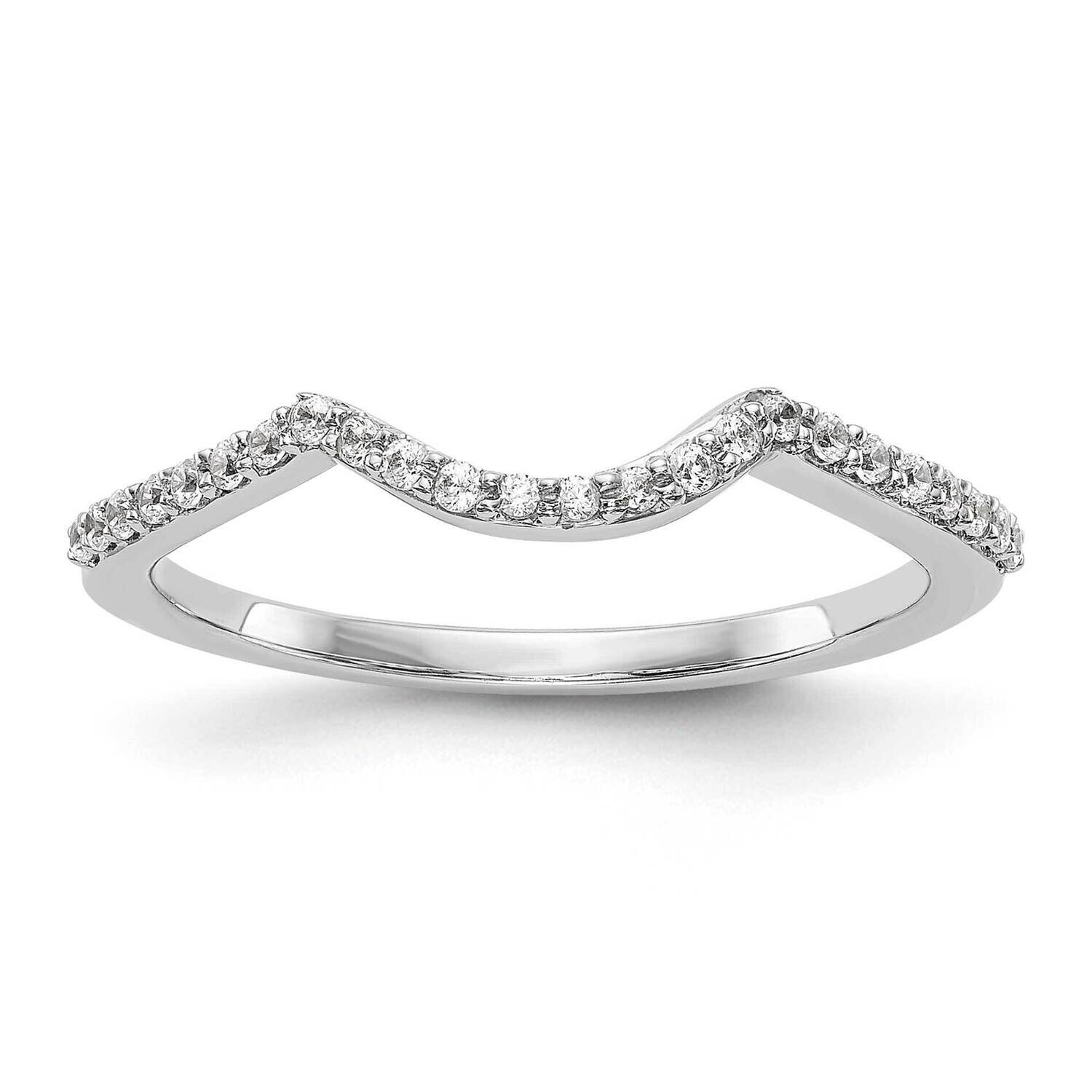 Contoured Wedding Band Ring Mounting 14k White Gold RM2174B-014-CWAA, MPN: RM2174B-014-CWAA,
