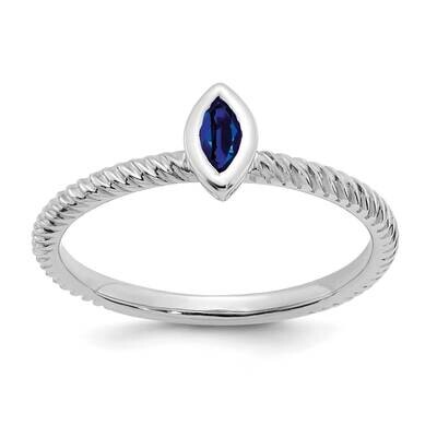 Marquise Bezel Sapphire Ring 14k White Gold RM7231-SA-W, MPN: RM7231-SA-W, 191101824746