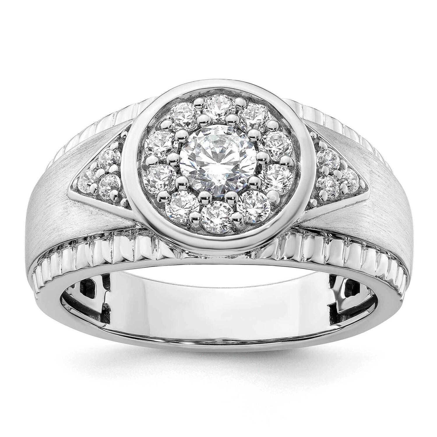 Diamond Cluster Men&#39;s Ring 14k White Gold RM9515-100-WAA, MPN: RM9515-100-WAA, 883957903224