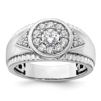 Diamond Cluster Men&#39;s Ring 14k White Gold RM9515-100-WAA, MPN: RM9515-100-WAA, 883957903224