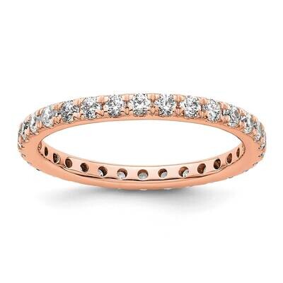 Polished U-Shared Prong 1 Carat Diamond Complete Eternity Band 14k Rose Gold ET0005-100-8R4, MPN: E…