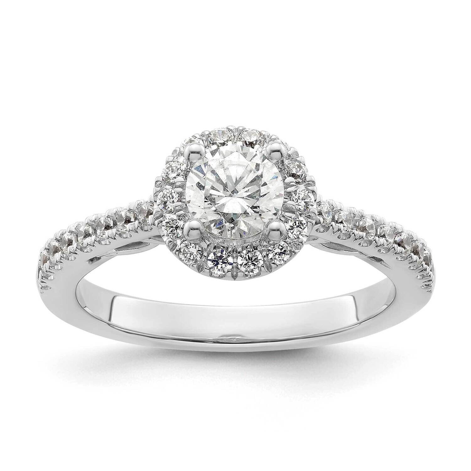 Round Diamond Semi-Mount Halo Eng Ring *Vs Quality 14k White Gold RM2091E-075-WAA, MPN: RM2091E-075…
