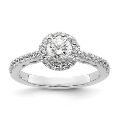 Round Diamond Semi-Mount Halo Eng Ring *Vs Quality 14k White Gold RM2091E-075-WAA, MPN: RM2091E-075…