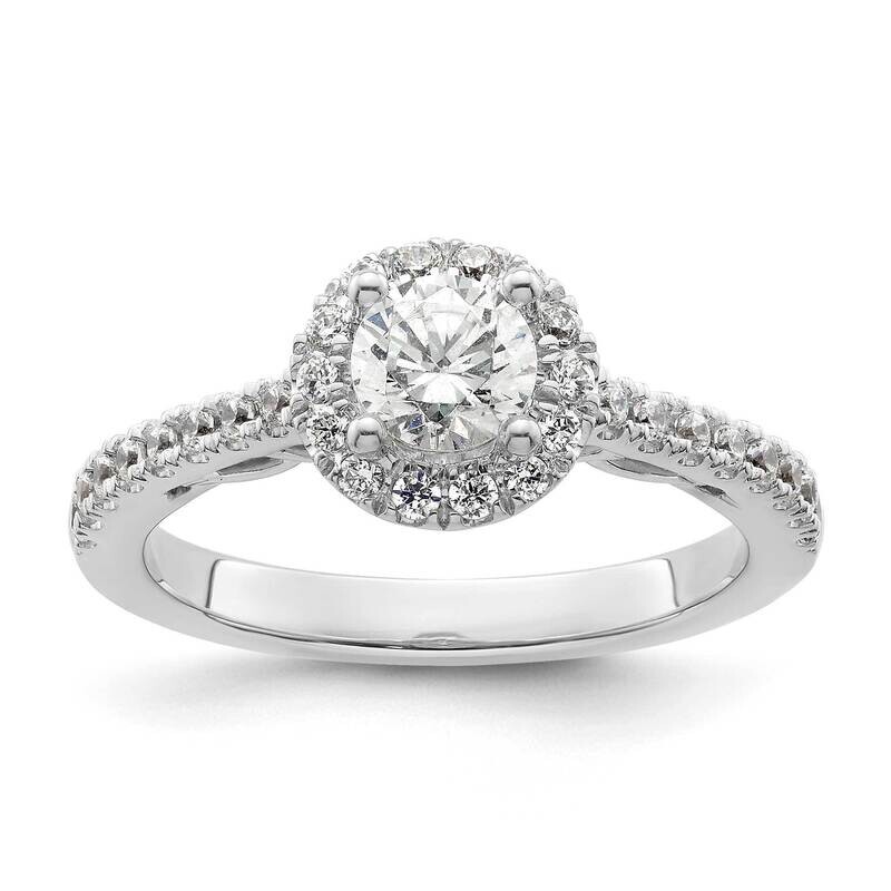 Round Diamond Semi-Mount Halo Eng Ring *Vs Quality 14k White Gold RM2091E-075-WAA, MPN: RM2091E-075…