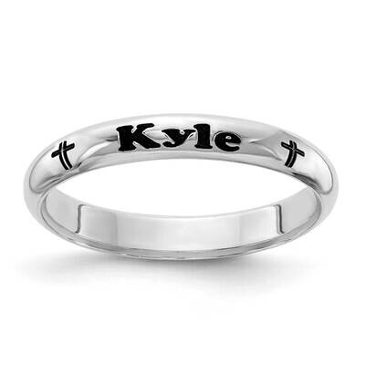 Rh-Plt Stackable Expressions Personalized Cross Ring Sterling Silver QSKXNA1C, MPN: QSKXNA1C, 88677…