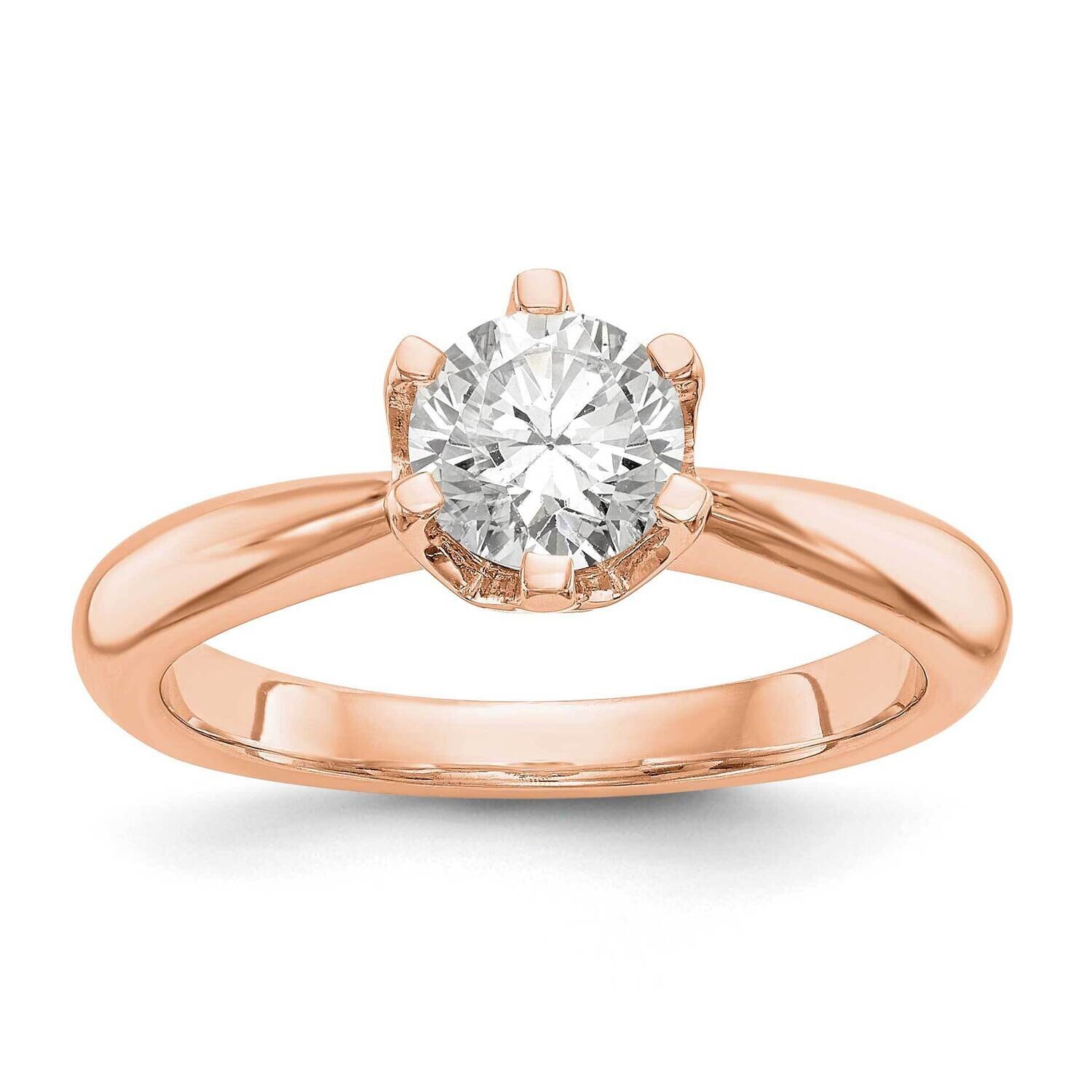 Solitaire Engagement Ring Mounting 14k Rose Gold RM1936E-100-R, MPN: RM1936E-100-R,
