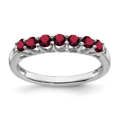 Created Ruby Diamond Ring Sterling Silver Rhodium-Plated RM7411-CRU-001-SSA, MPN: RM7411-CRU-001-SS…