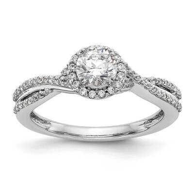 Diamond Complete Halo Engagement Ring 14k White Gold RM2174E-050-WAA, MPN: RM2174E-050-WAA, 8839573…