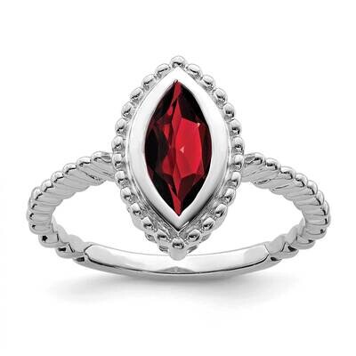 Marquise Garnet Ring 14k White Gold RM7204-GA-W, MPN: RM7204-GA-W, 191101824326
