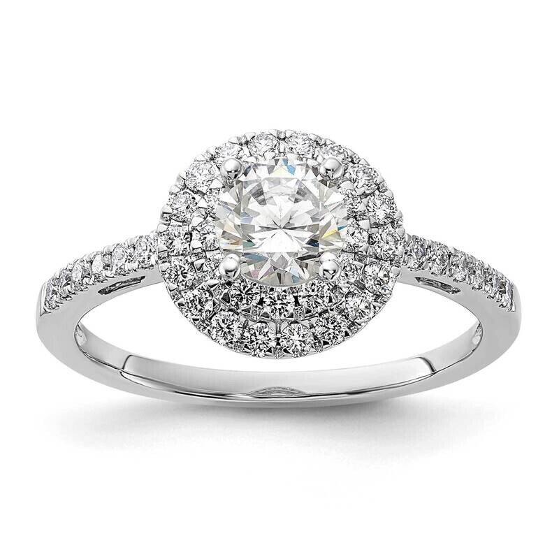 Diamond Complete Double Halo Engagement Ring 14k White Gold RM2105E-050-WAA, MPN: RM2105E-050-WAA, …