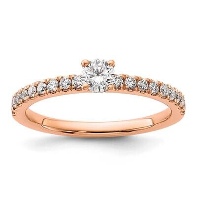 Diamond Si1/Si2 G H I Comp Engagement Ring 14k Rose Gold RM6634E-025-RAA, MPN: RM6634E-025-RAA, 883…