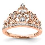 Polished Diamond Tiara Ring 14k Rose Gold RM6894-038-RA, MPN: RM6894-038-RA, 196904149638