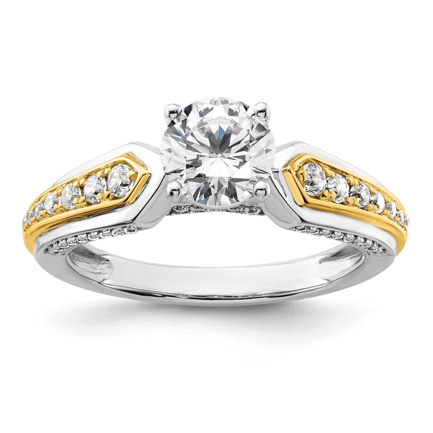 Diamond Semi-Mount Engagement Ring 14k Two-Tone Gold RM9076E-100-WYAA, MPN: RM9076E-100-WYAA,