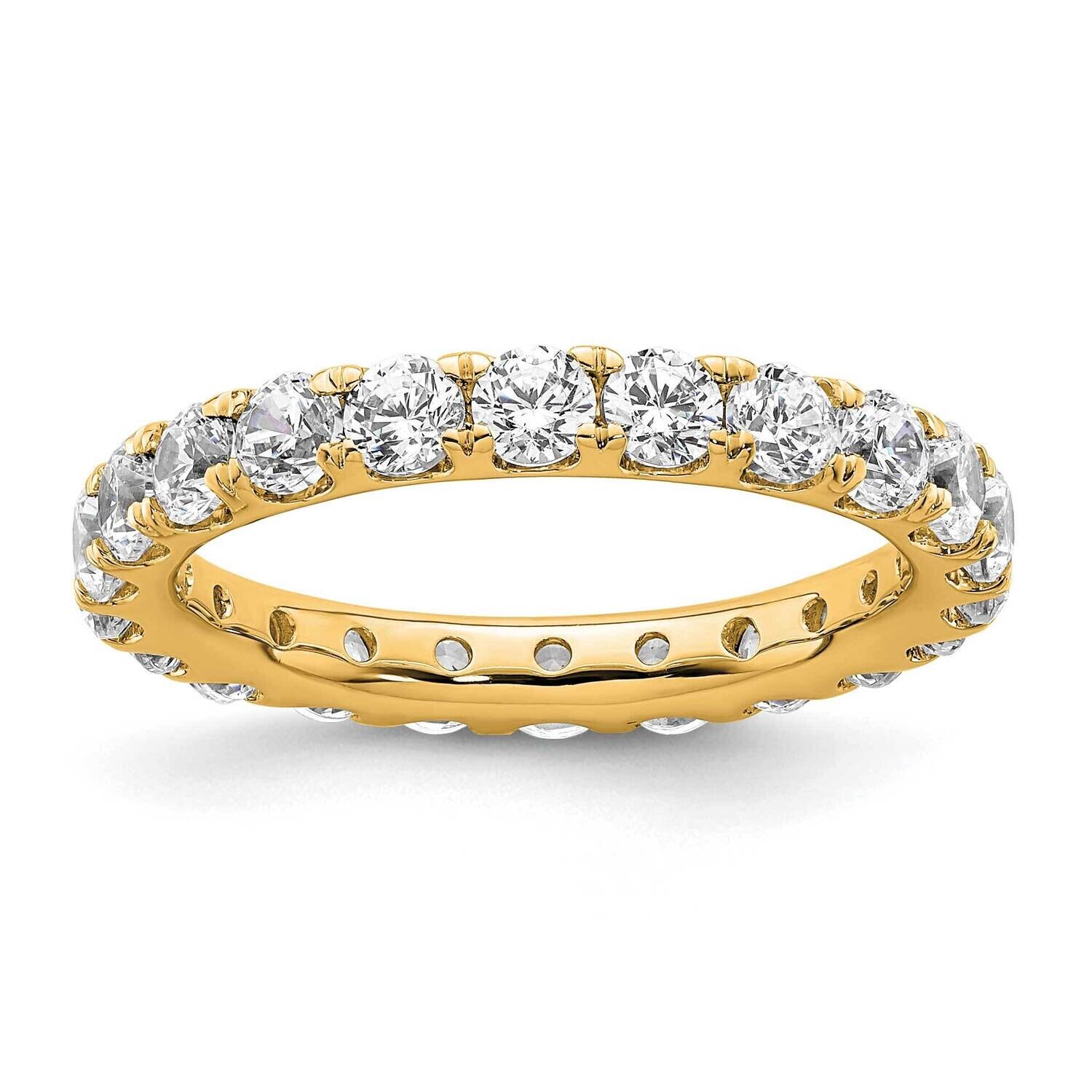 U-Shared Prong 2 Carat Diamond Complete Eternity Band 14k Polished Gold ET0005-200-6Y4, MPN: ET0005…